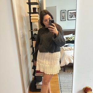 Zara Pointelle Skirt
